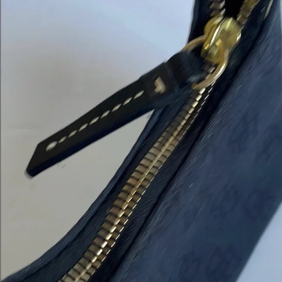 Dooney & Bourke Mini “Bitsy” Bag. Black Sateen DB Fabric. RARE - Picture 6 of 7